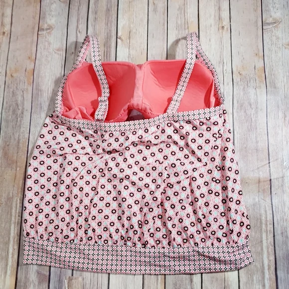 Lands End Blouson Tankini Top 16W - Picture 2 of 8